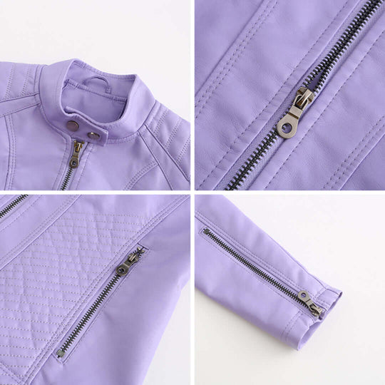 EB | Damen Lederjacke Mit Zeitlosem Elegantem Look