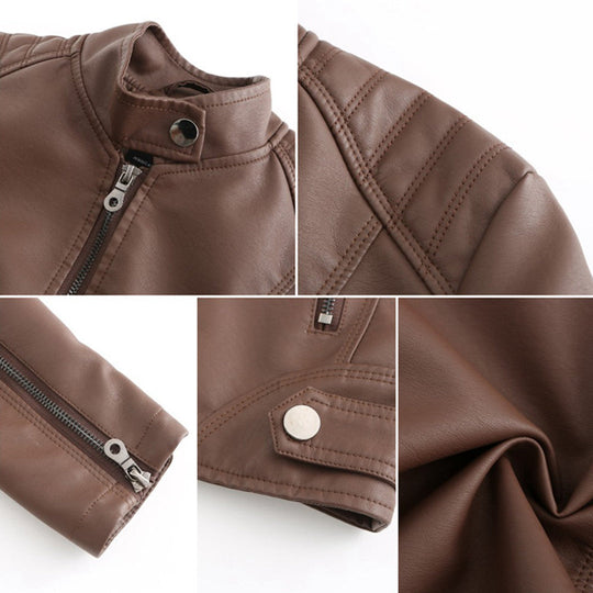 EB | Stylische Leder Damenjacke