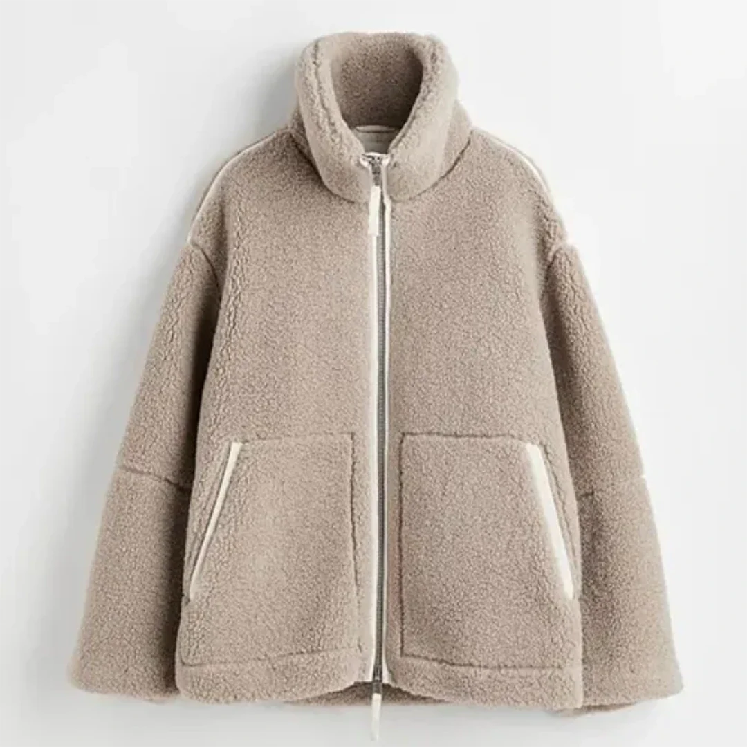EB | Damen Winter Reißverschluss Jacke - Warme