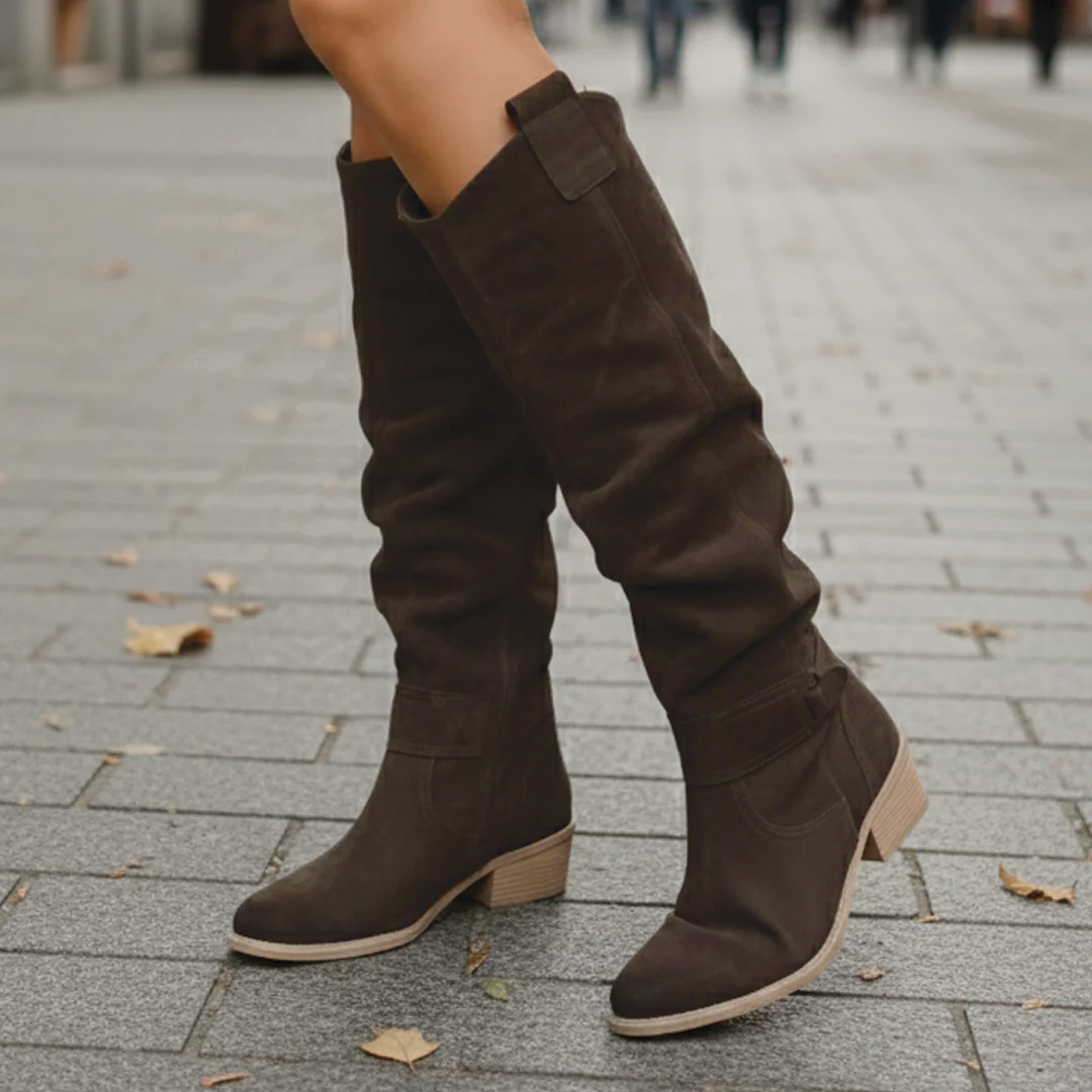 EB | Wildleder Kniehohe Stiefel
