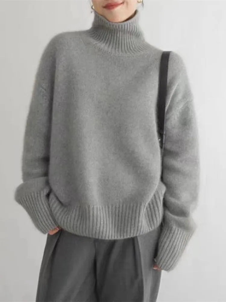 EB | Eleganter Hoher Hals Pullover