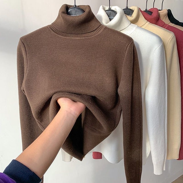 EB | Übergroßer Kaschmir Damen Rollkragenpullover