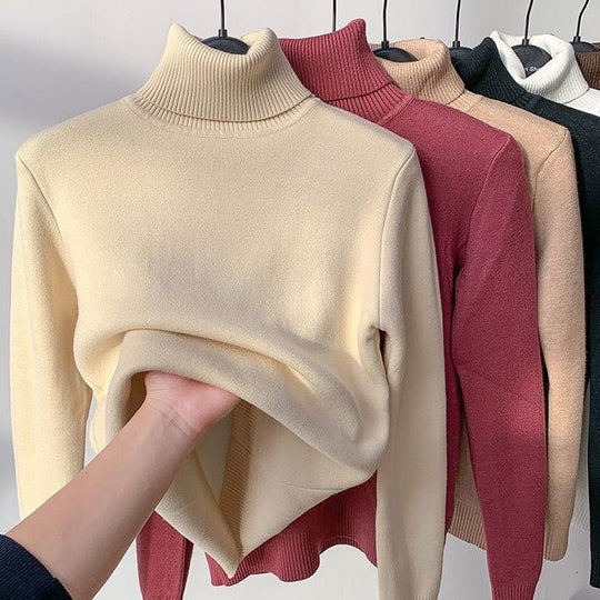 EB | Übergroßer Kaschmir Damen Rollkragenpullover
