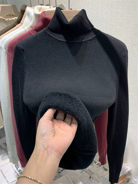 EB | Übergroßer Kaschmir Damen Rollkragenpullover