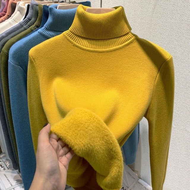 EB | Übergroßer Kaschmir Damen Rollkragenpullover