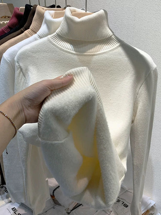 EB | Übergroßer Kaschmir Damen Rollkragenpullover
