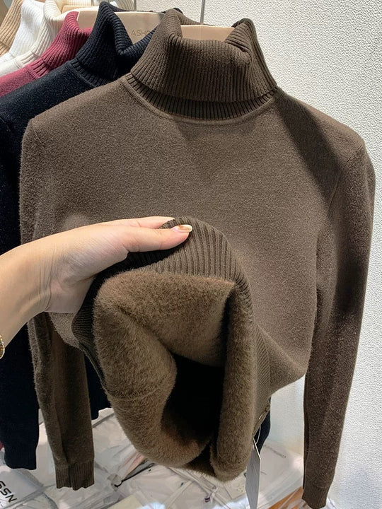 EB | Übergroßer Kaschmir Damen Rollkragenpullover