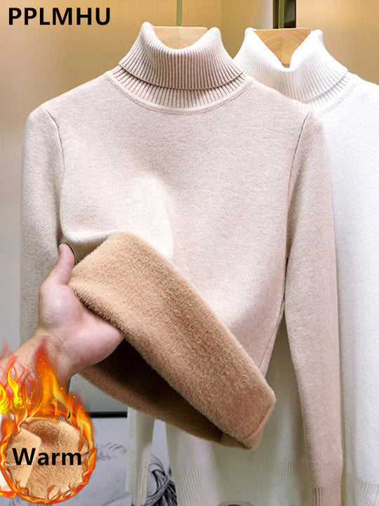 EB | Übergroßer Kaschmir Damen Rollkragenpullover