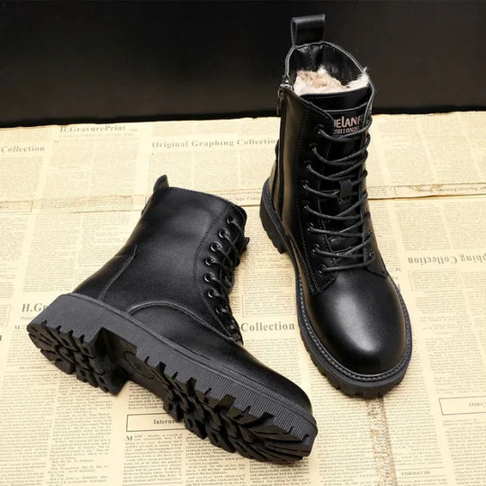 Luxe Schwarze Winterstiefel
