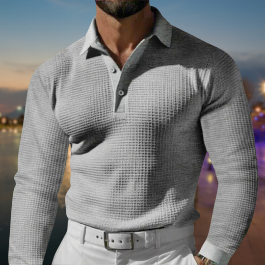 EB | Polo Sweatshirt - Herrenmode Lässig Baumwolle
