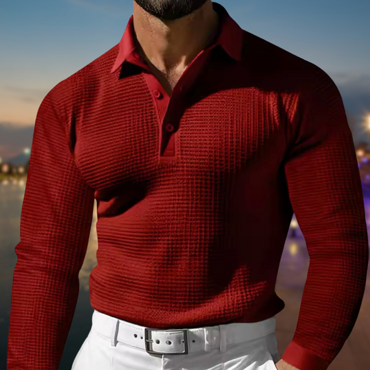 EB | Polo Sweatshirt - Herrenmode Lässig Baumwolle