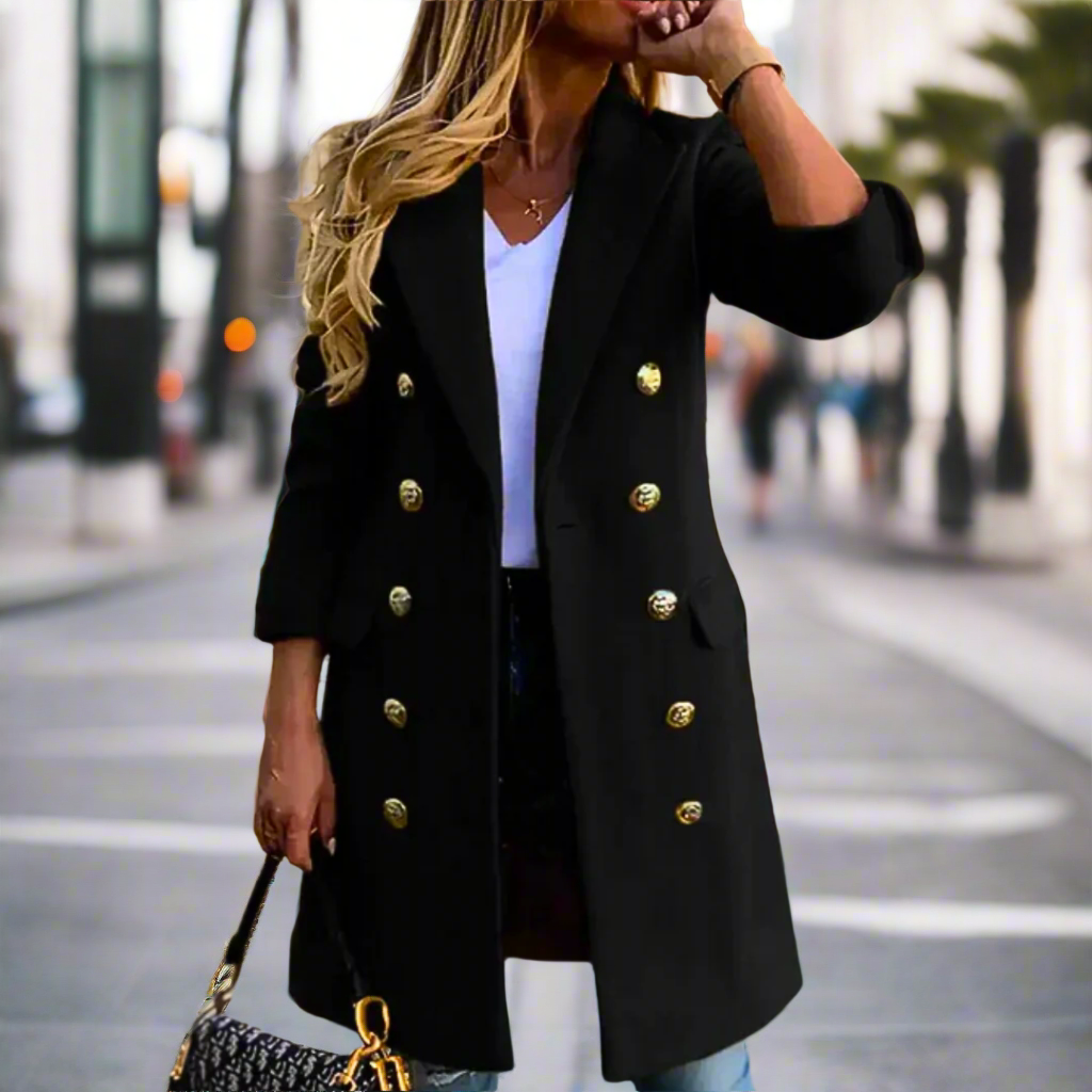 EB | Elegante Taillierte Damenjacke mit Doppeltknopfverschluss