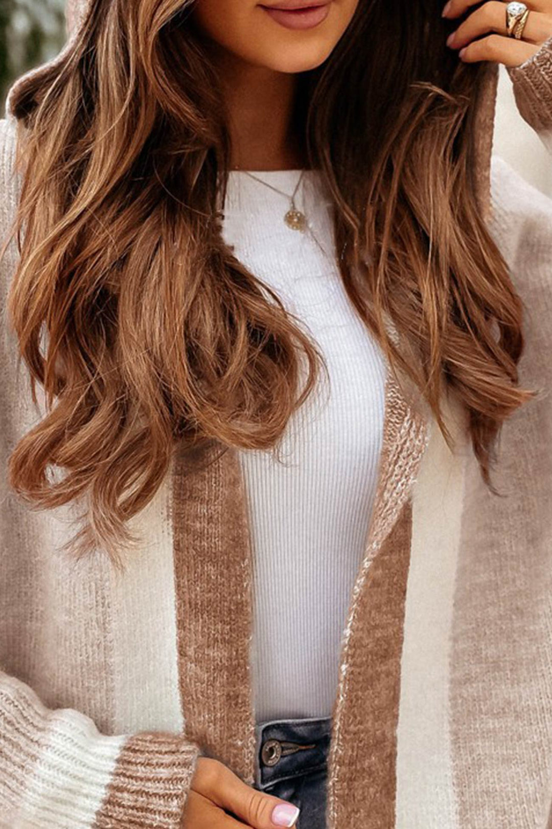 EB | Herbst Eleganz Kapuzen - Cardigan