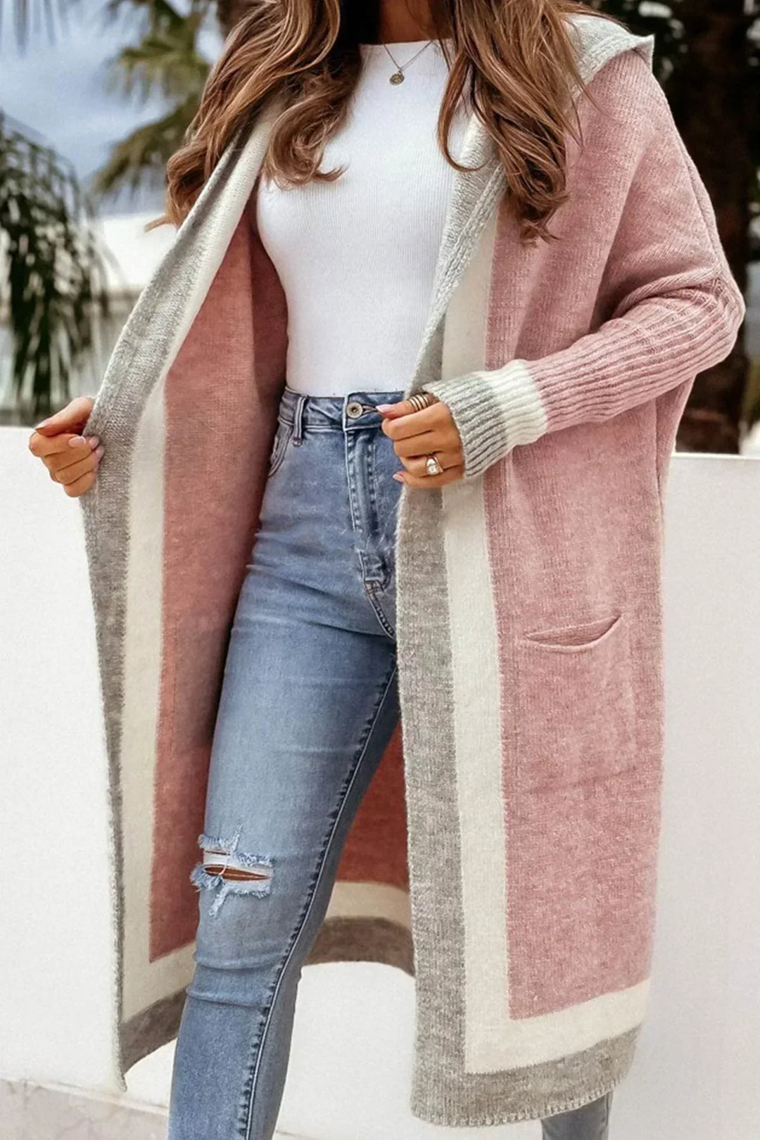 EB | Lange Jacke mit Kapuze