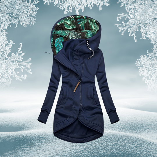 EB | Jacke mit asymmetrischem Verschluss und Kapuze