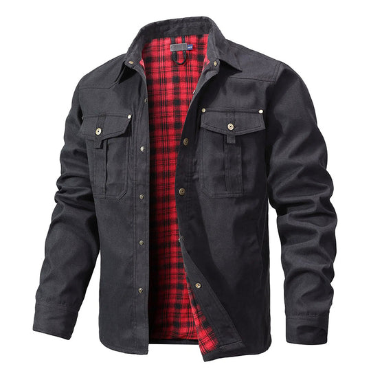 EB | Flanell Gefütterte Hemdjacke für Männer