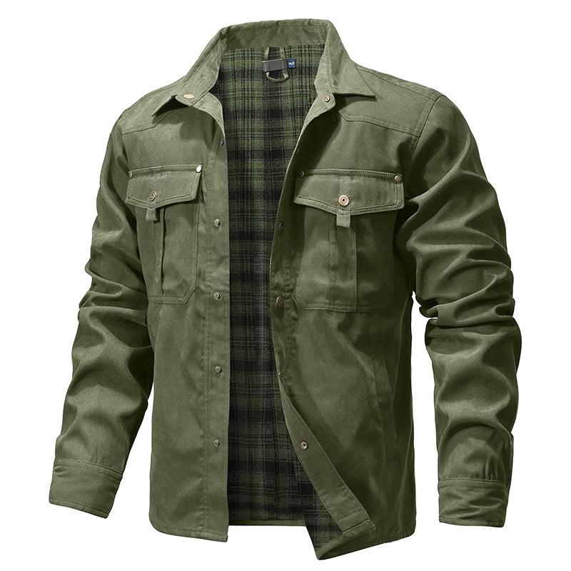 EB | Flanell Gefütterte Hemdjacke für Männer