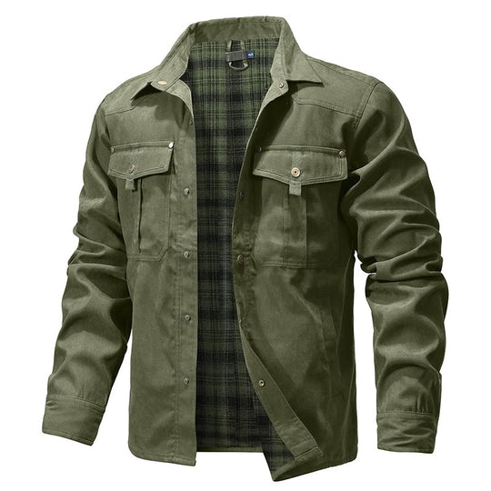 EB | Flanell Gefütterte Hemdjacke für Männer