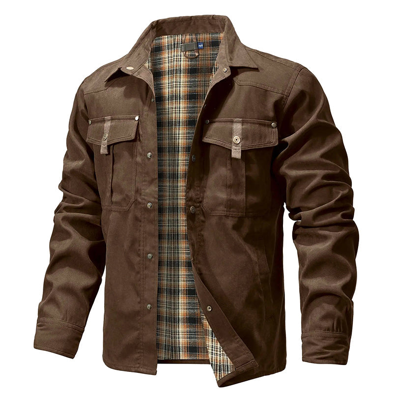 EB | Flanell Gefütterte Hemdjacke für Männer