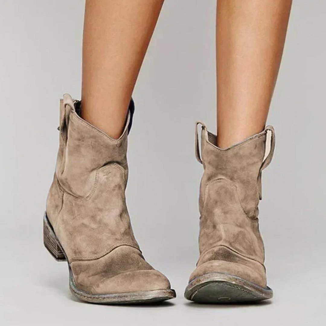 Cowboy-Stiefel - Frauen Stiefeletten aus Kunstleder EB