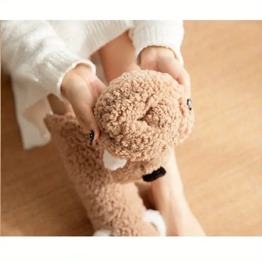 EB | Plüsch rutschfeste Wintersocken mit Tiermuster für Kinder und Erwachsene