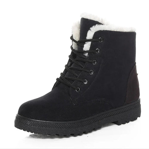 EB | Winterstiefel - Warme Knöchelstiefel mit weicher Polsterung, niedrigem Absatz und bequemem Design