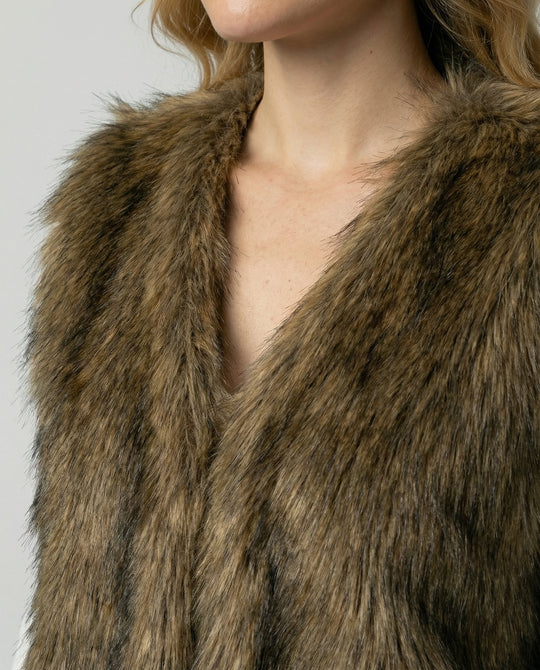 Faux Fur Weste Damen | EB