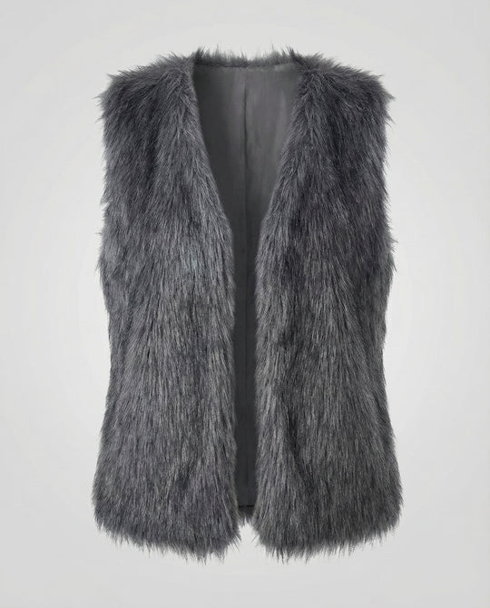 Faux Fur Weste Damen | EB