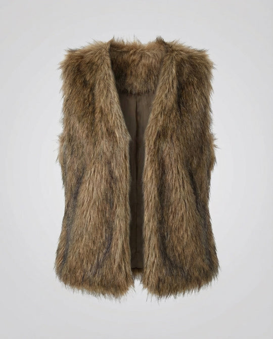 Faux Fur Weste Damen | EB