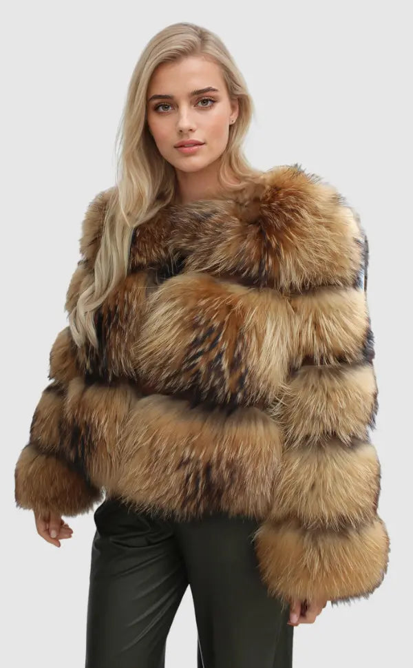 EB | Stilvoller Kunstfell Jacke