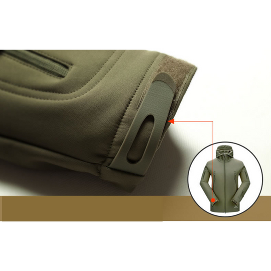 EB | Wasserdichte Militärjacke mit Kapuze