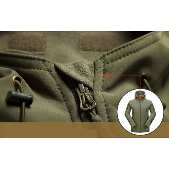 EB | Wasserdichte Militärjacke mit Kapuze