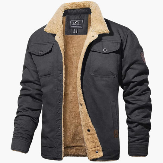 EB | Winter Bomberjacke Vintage Stil - Warm Gefüttert für Freizeit und Alltag
