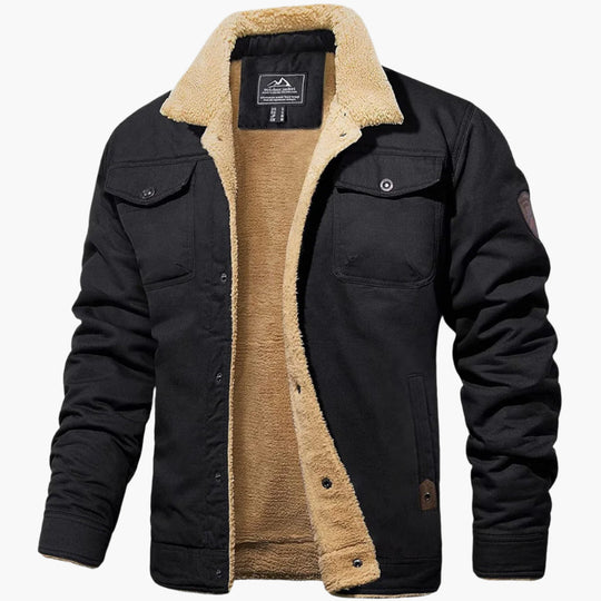 EB | Winter Bomberjacke Vintage Stil - Warm Gefüttert für Freizeit und Alltag