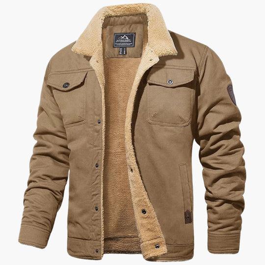 EB | Winter Bomberjacke Vintage Stil - Warm Gefüttert für Freizeit und Alltag
