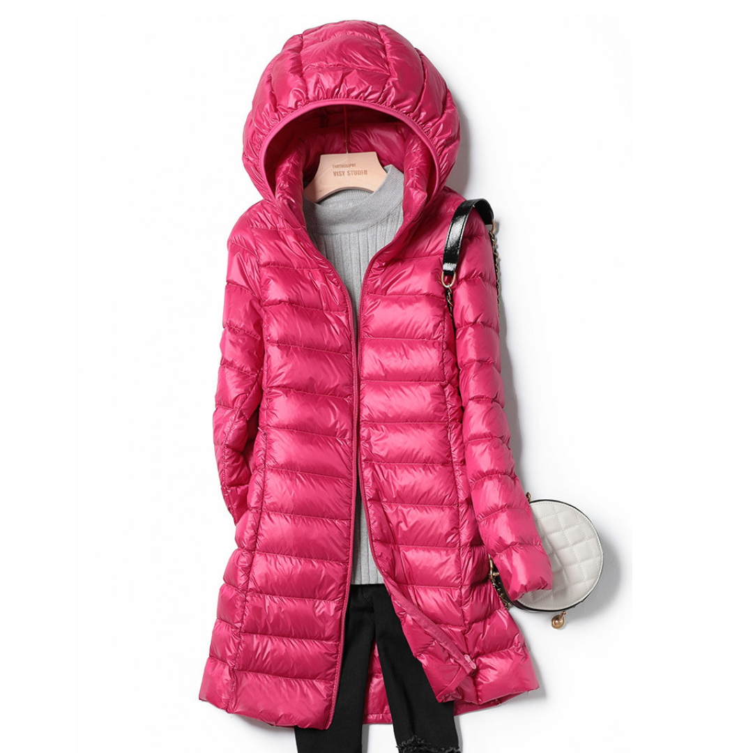 EB | Leichtgewichtige Gesteppte Jacke mit Kapuze Polyester Bequem und Warm