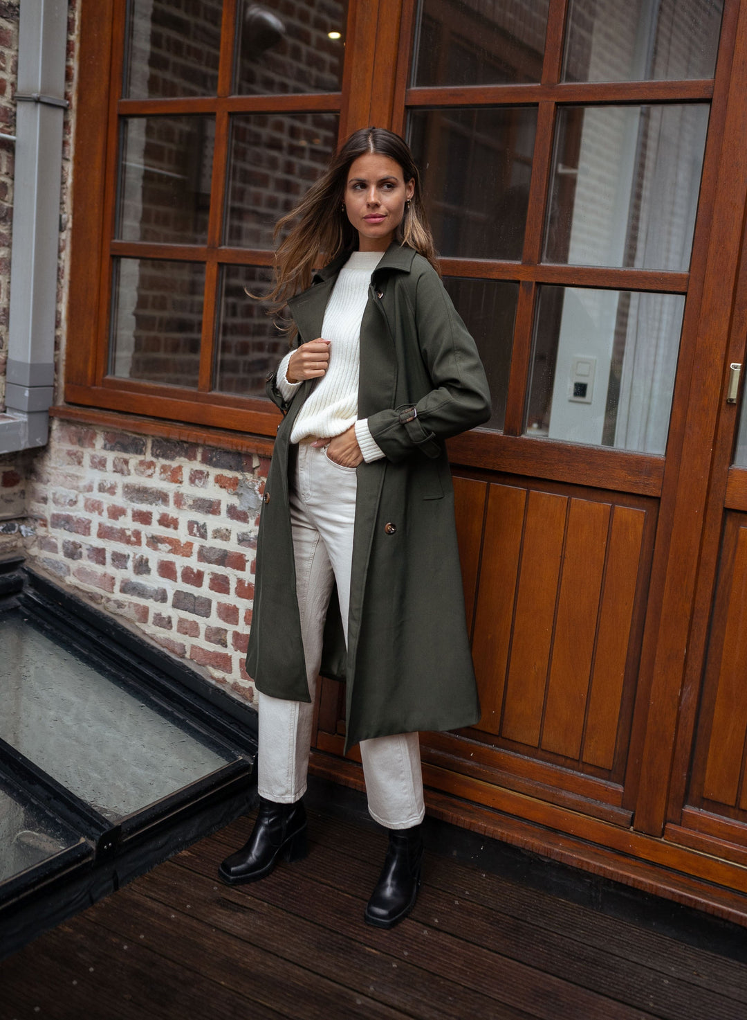 EB | Damen Doppelreiher Langmantel