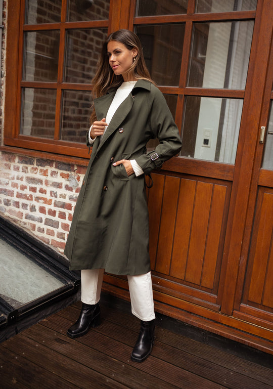 EB | Damen Doppelreiher Langmantel