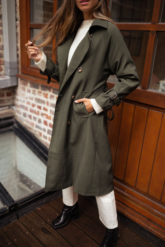 EB | Damen Doppelreiher Langmantel