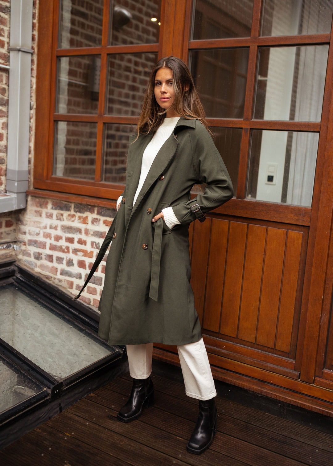 EB | Damen Doppelreiher Langmantel