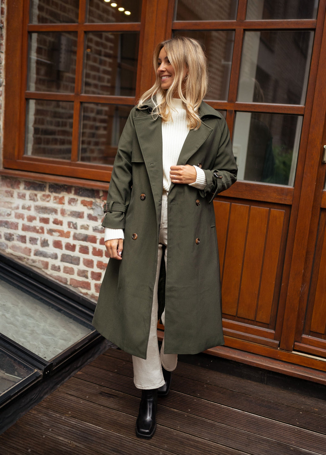 EB | Damen Doppelreiher Langmantel