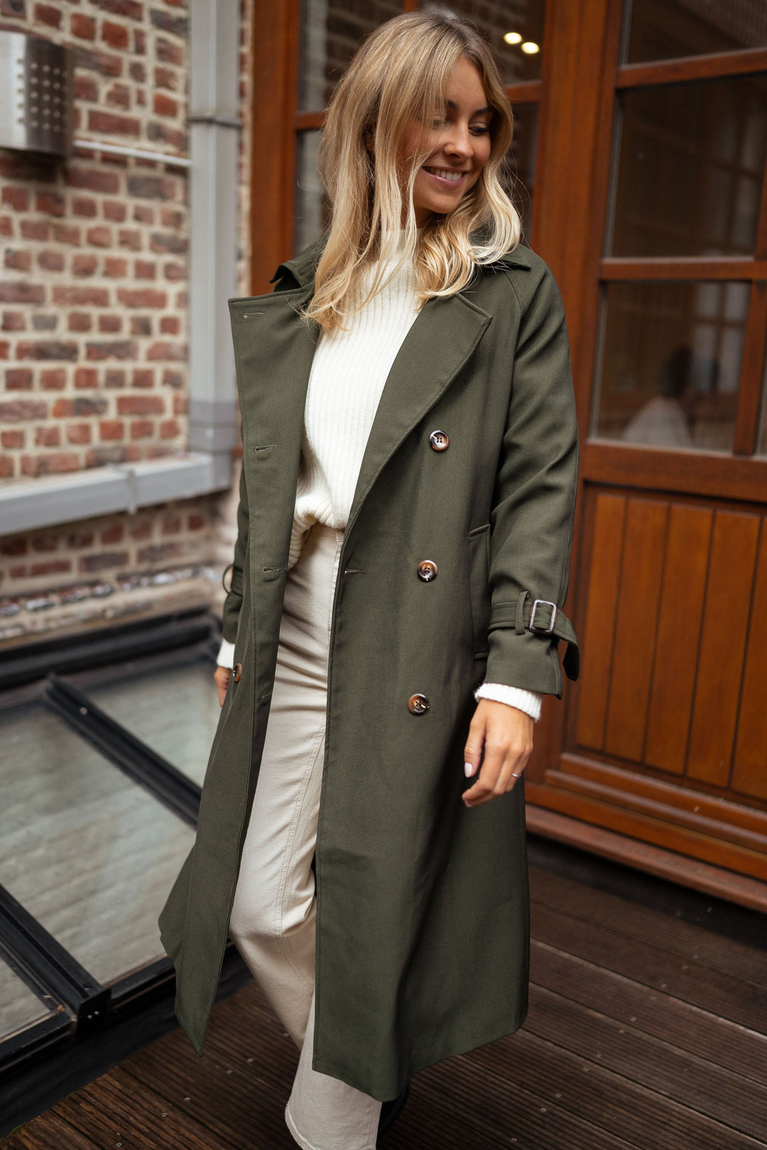EB | Damen Doppelreiher Langmantel