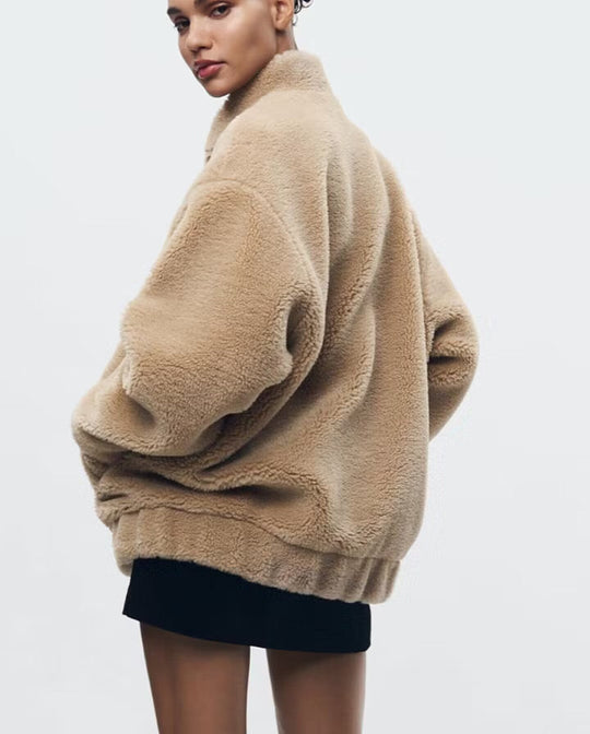 EB | Jacke mit Teddybär-Optik für Damen