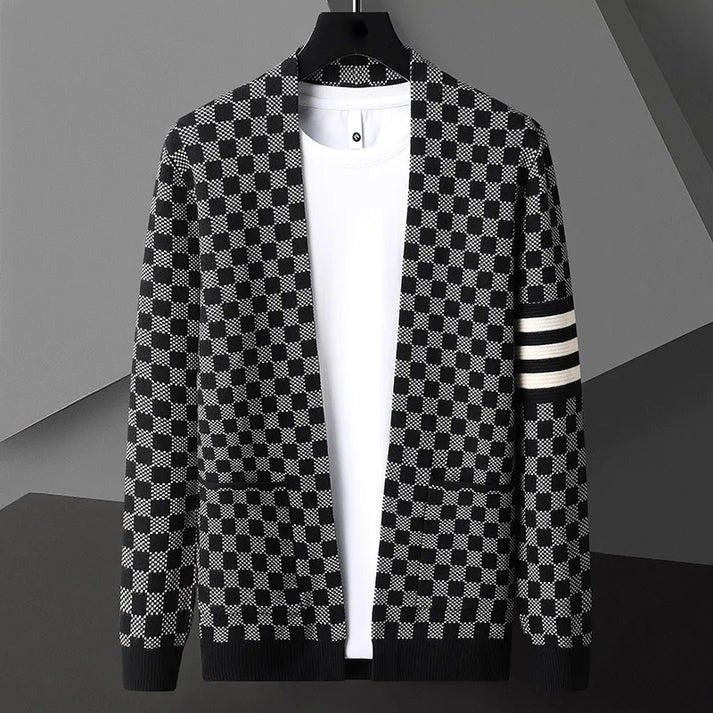 EB | Gemusteter Cardigan Strick Elegant, Stilvoll