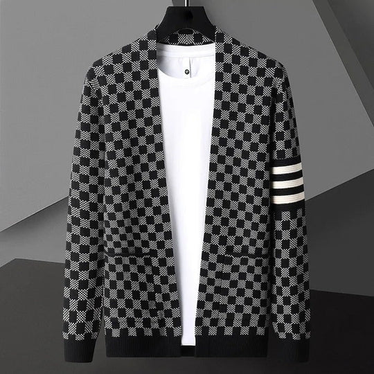 EB | Gemusteter Cardigan Strick Elegant, Stilvoll