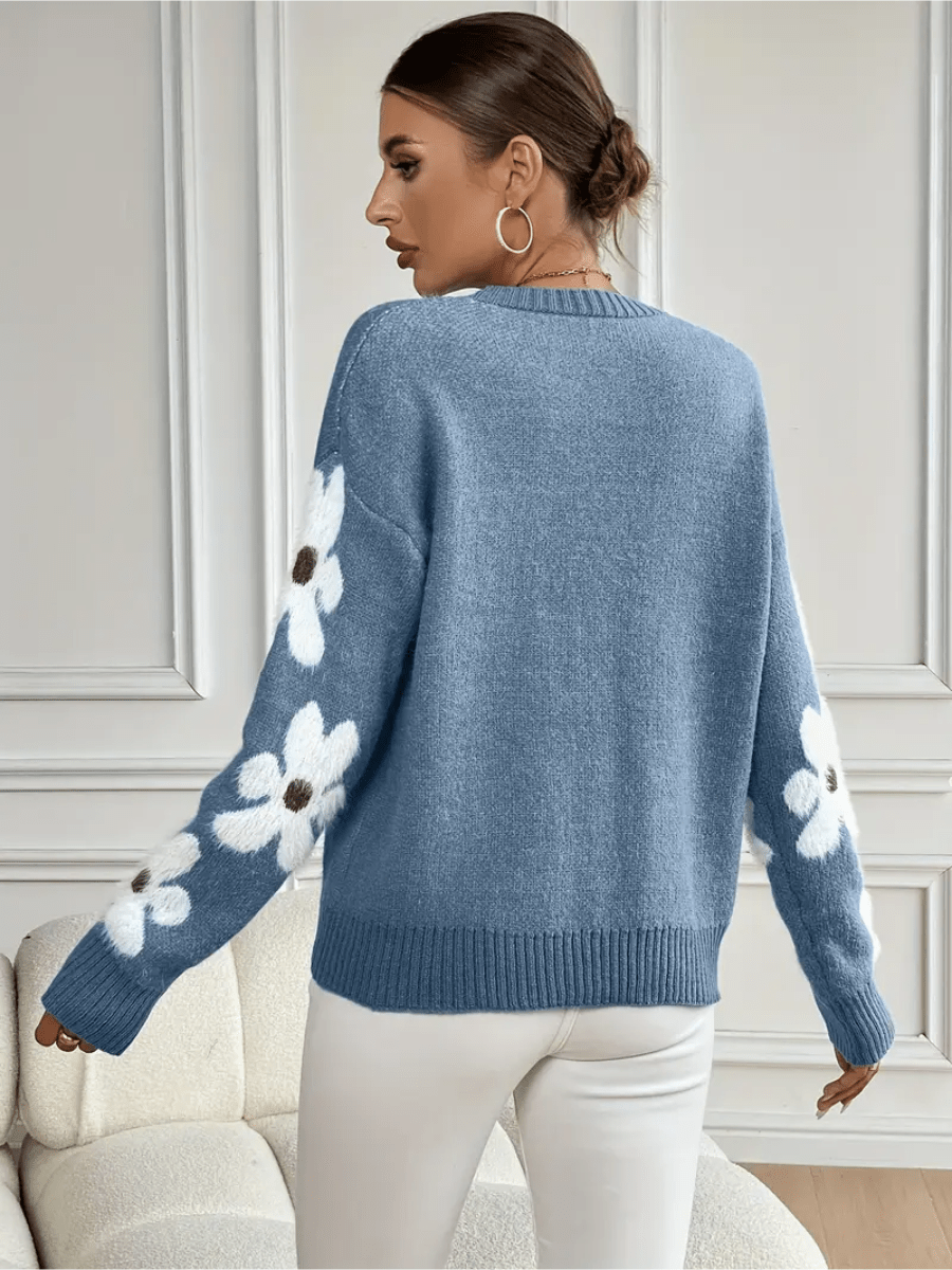 EB | Bequemer Sweatshirt mit floralem Muster