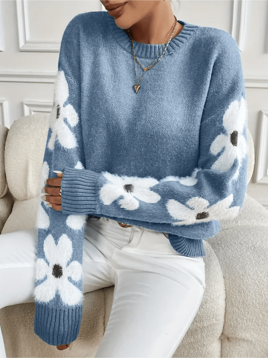 EB | Bequemer Sweatshirt mit floralem Muster