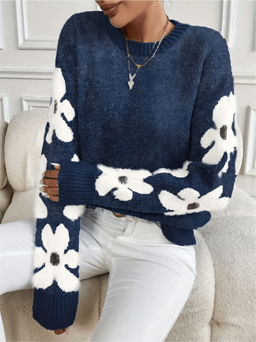 EB | Bequemer Sweatshirt mit floralem Muster