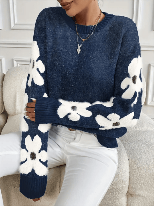 EB | Bequemer Sweatshirt mit floralem Muster