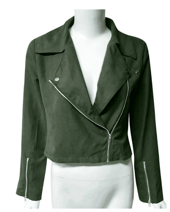 EB | Herbstjacke mit Reißverschluss und Biker Design, Stil